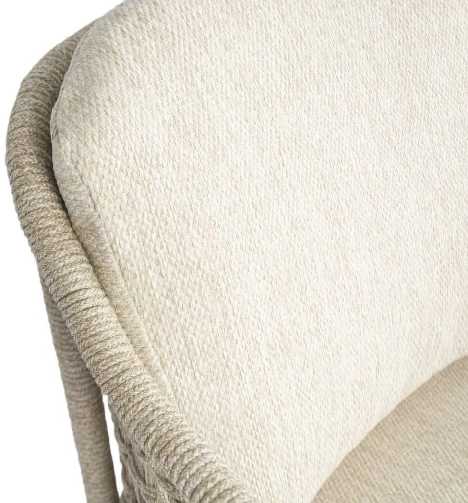 4 Seasons Outdoor Puccini tuinset latte met Prado tafel met keramisch blad 240 cm SALE beige weerbestendig