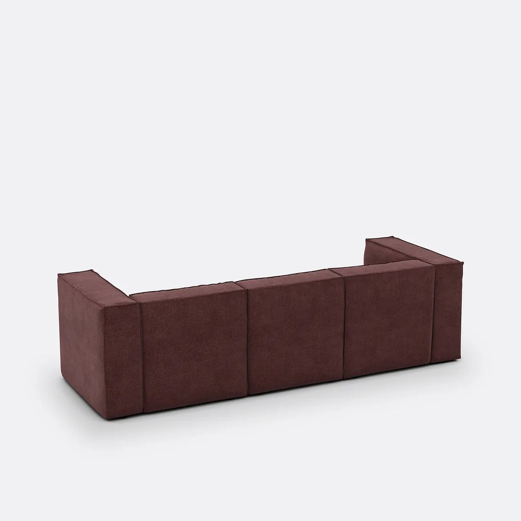 Modulaire bank, 3-zit, in structuurstof, Seven