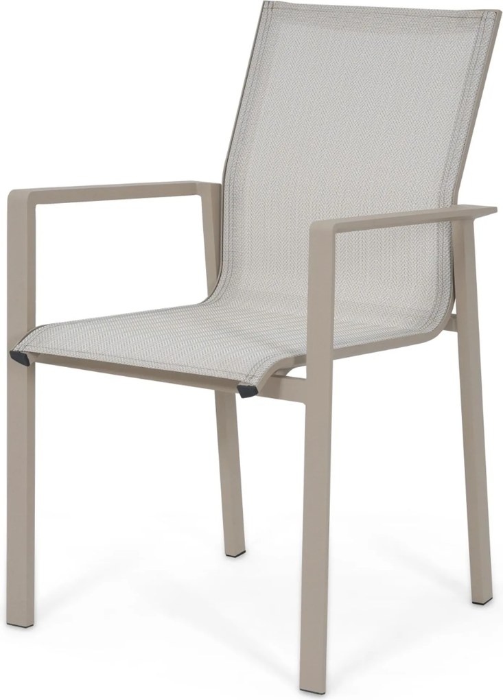 Tuinset Ronde Tuintafel 6 personen 150 cm Aluminium Zand/Beige  Lifestyle Garden Furniture Timo/Xento