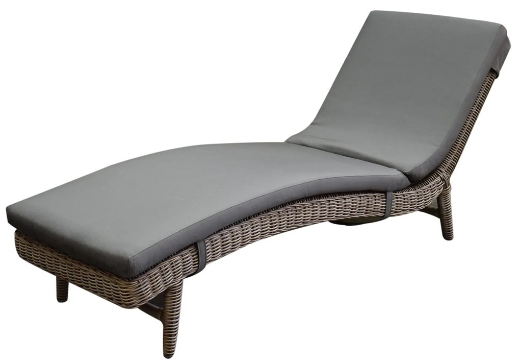 Showroommodel Santika lounge ligbed grijs wicker