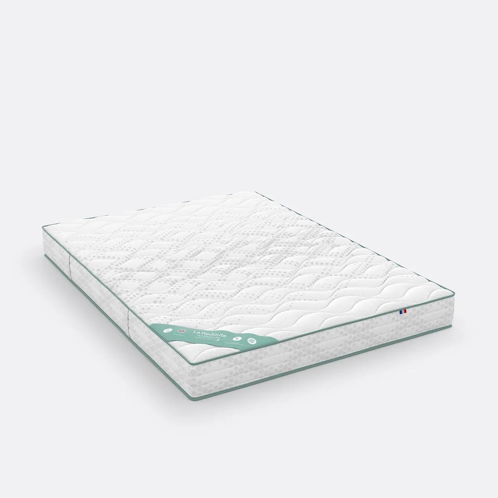 Set van matras voor gevoelige rug, 672 veren, stevig, zacht ligcomfort + bedbodem