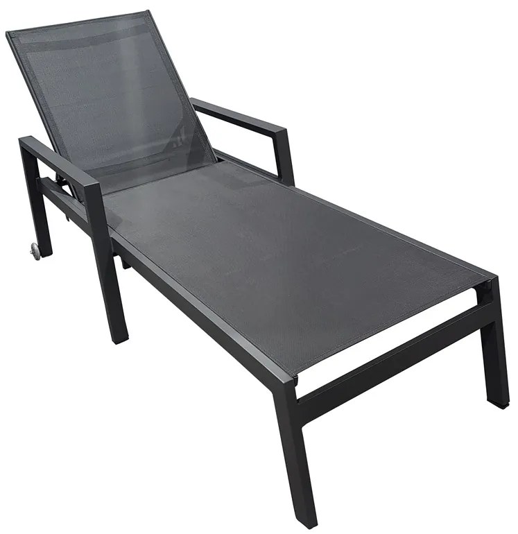 Set van twee Matera Garden Point aluminium ligstoelen antraciet