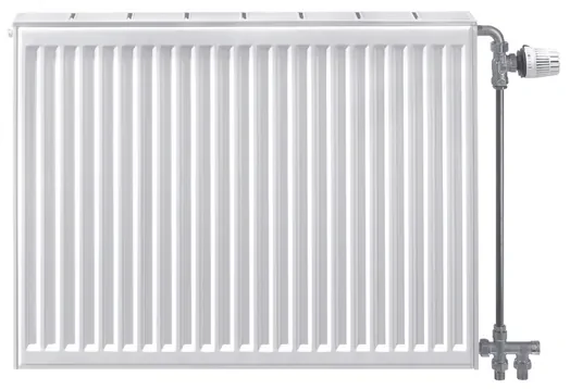 Stelrad Compact All In paneelradiator 60x80cm type 33 1911watt 4 aansluitingen Staal Wit glans 0214063308