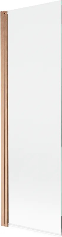 Mexen Mist badwand 1-delig 70 x 150 cm, transparant, geborsteld koper - 8A9-070-001-65-00