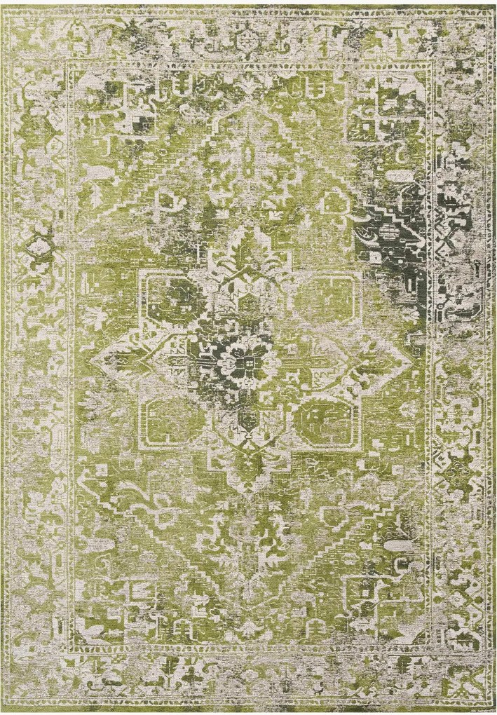 Wasbaar laagpolig indoor & outdoor vloerkleed Olive Wood