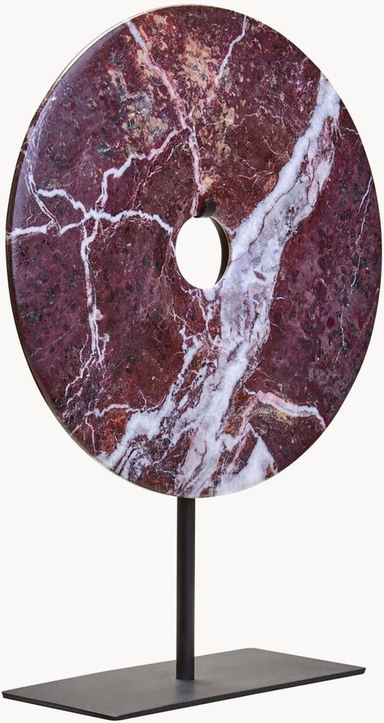 Marmeren ronde schijfsculptuur Salmo