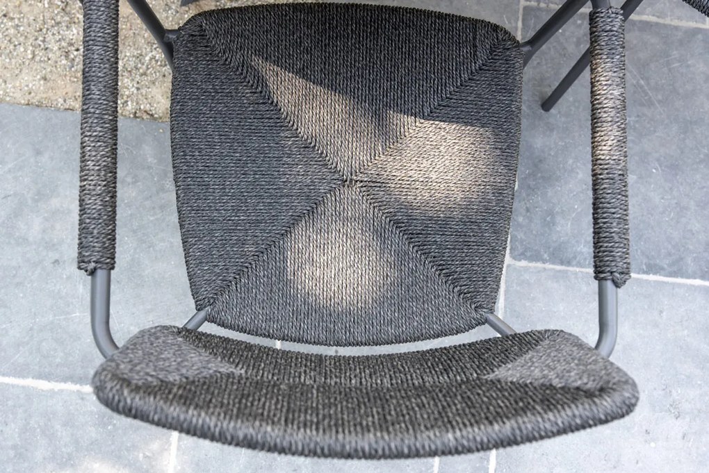 4 Seasons Outdoor stapelbare Bora tuinstoel antraciet SALE  Tuinstoel    antraciet weerbestendig