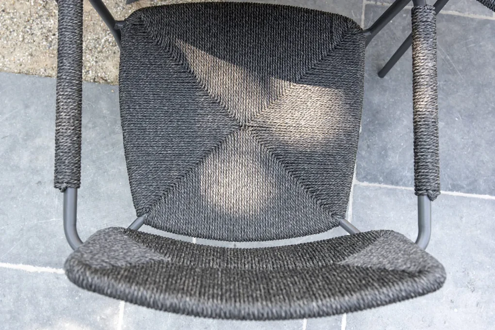 4 Seasons Outdoor stapelbare Bora tuinstoel antraciet SALE  Tuinstoel    antraciet weerbestendig