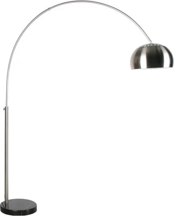 Zilveren Minimalistische Booglamp