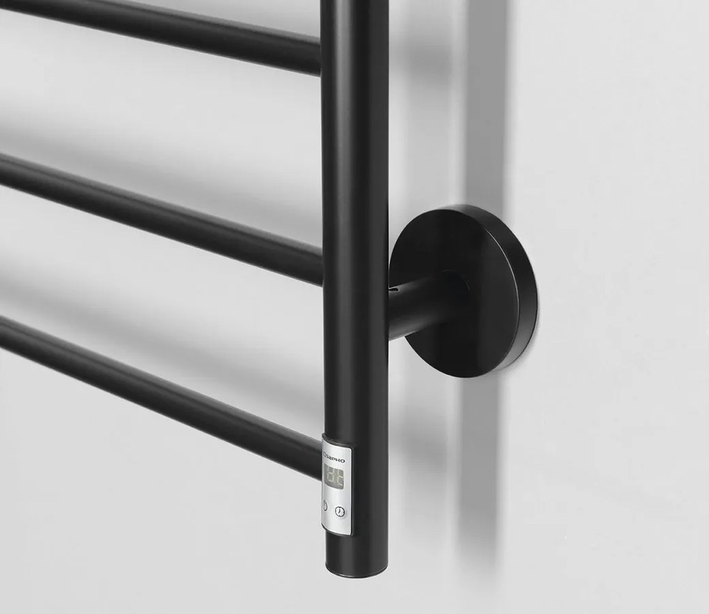 Sapho Redondo elektrische radiator 630x1160cm 130W zwart mat