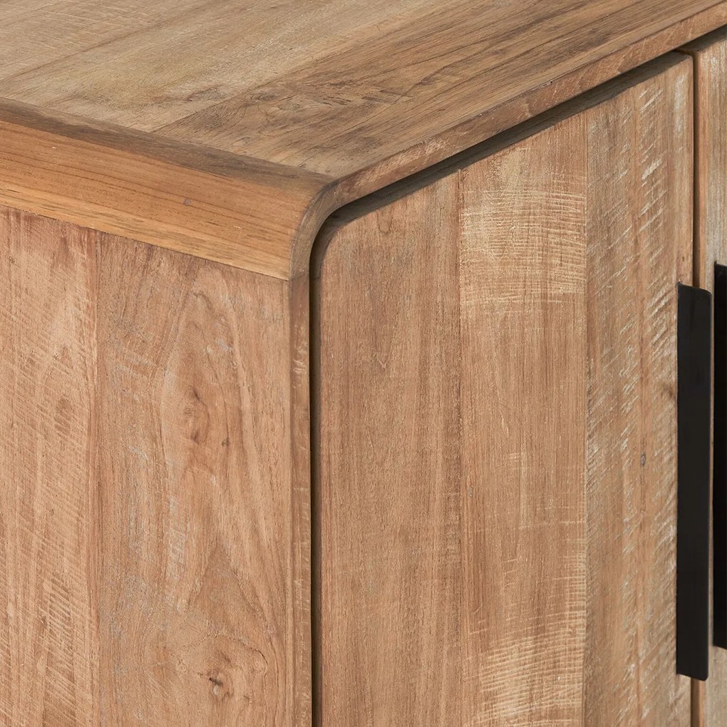 DTP Home Evo Teak Dressoir Met Ronde Hoeken 180 Cm - 180x40x90cm.