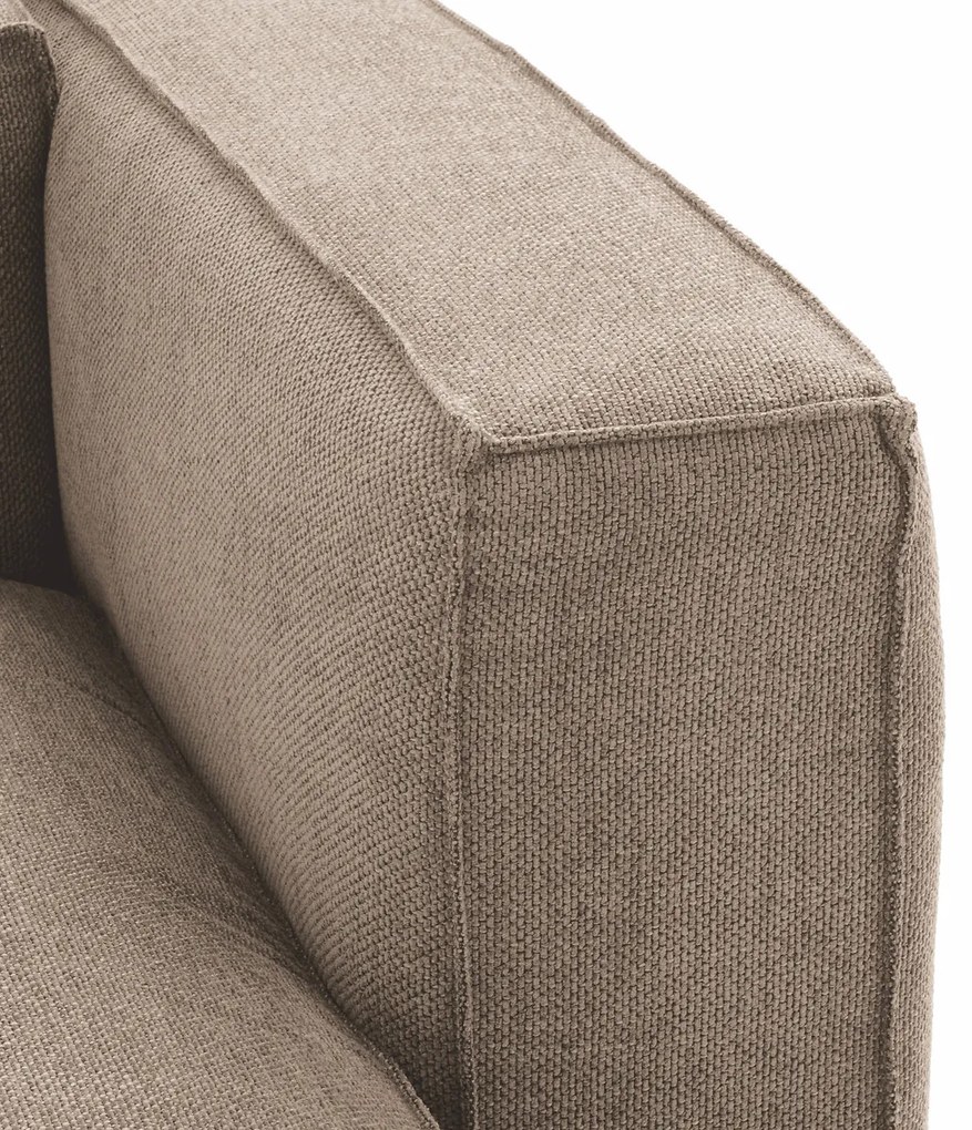 Modulaire longchair getextureerde stof, Seven
