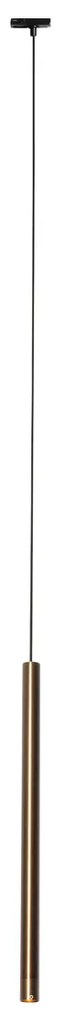 Modern railsysteem met 5 hanglampen donker brons 1-fase - Iconic Frini Modern G9 Binnenverlichting Lamp