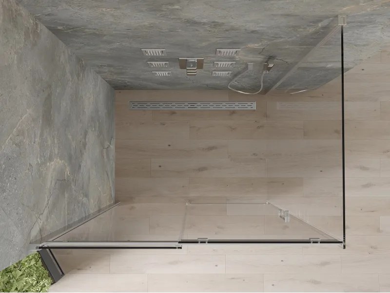 Mexen Omega schuifbare douchecabine 120 x 90 cm, transparant, chroom - 825-120-090-01-00