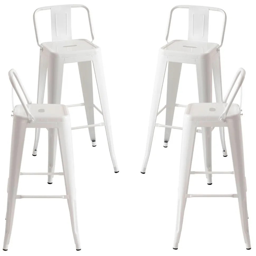 Set 4 Krukken Torix Rugleuning