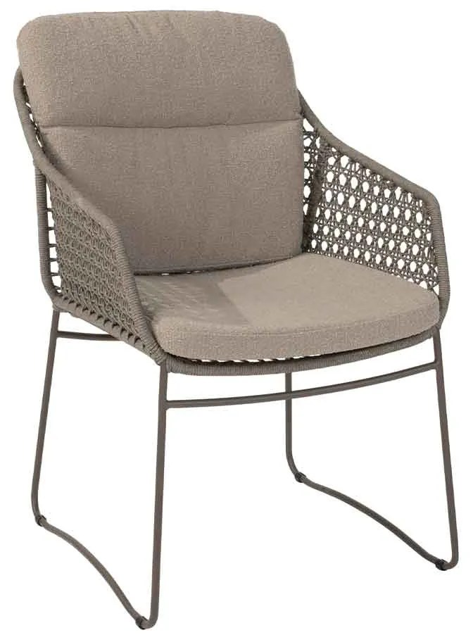 4 Seasons Moretti lounge dining stoel - bruin
