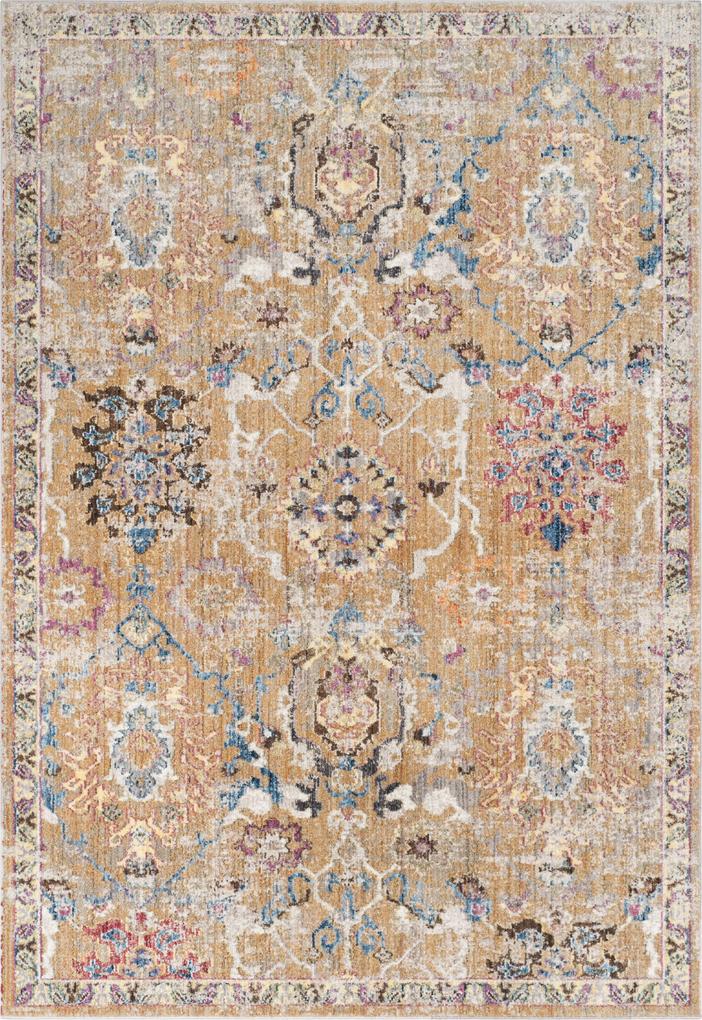 Safavieh | Vloerkleed Adalicia 120 x 180 cm camel, blauw vloerkleden polyester vloerkleden & woontextiel vloerkleden