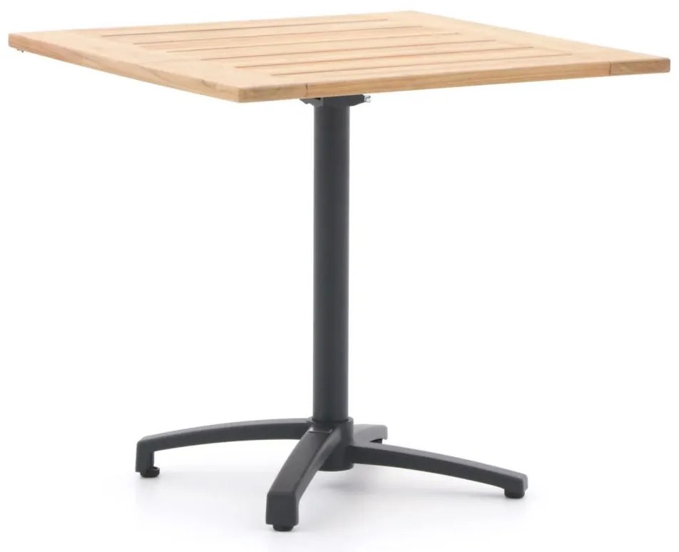 Inklapbare tafel Bellagio  | Vierkant  | Tuintafel Teakhout | 80x80cm | 2 personen | Kees Smit Tuinmeubelen