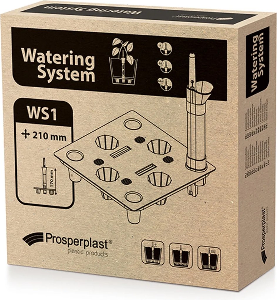 Prosperplast WS1 Vierkant Irrigatiesysteem - Zwart - Voor maat 225 en 240