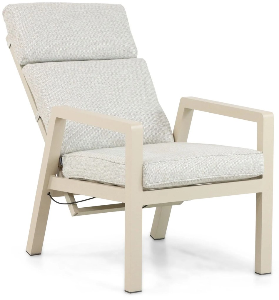 Verstelbare Tuinstoel Aluminium Taupe-naturel-bruin Lifestyle Garden Furniture Albelli