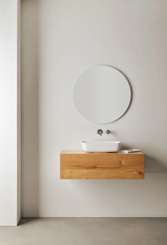 Resigres Lavabo 1301 waskom rechthoekig 50x35cm solid surface wit