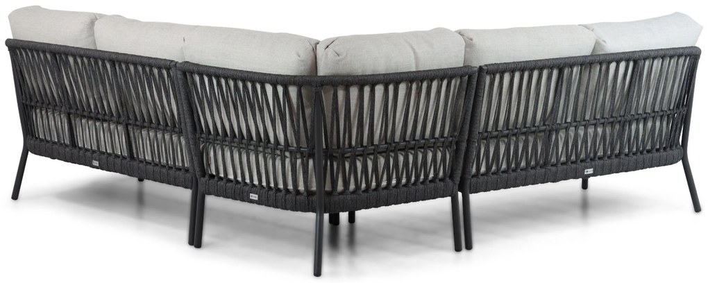 Hoek loungeset 5 personen Aluminium/rope Grijs Coco Puerto/Noar