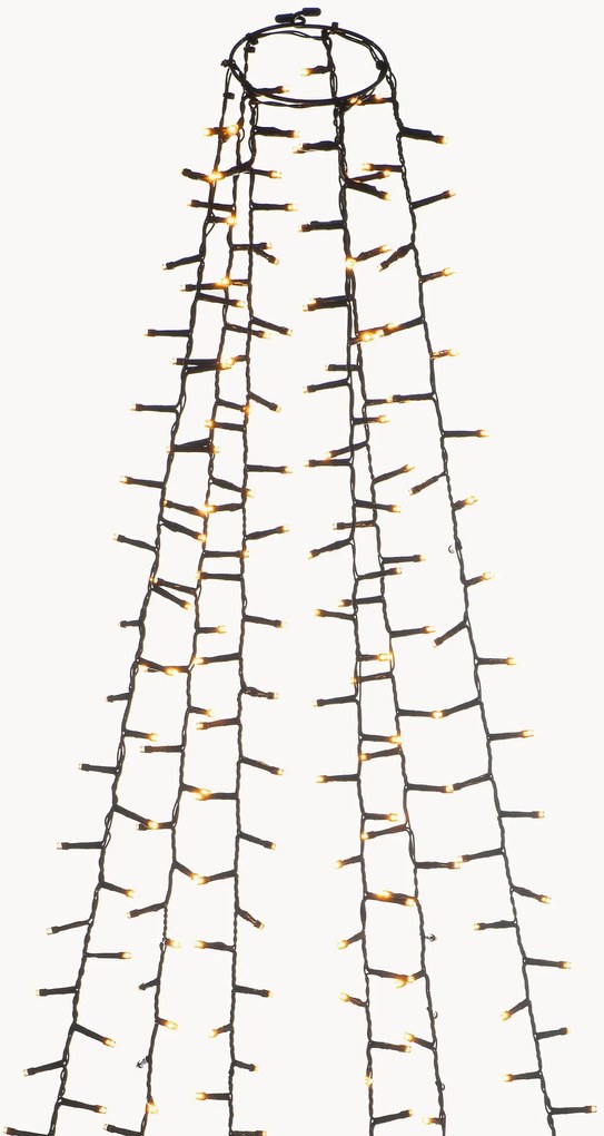 Indoor & outdoor LED-boom Coat Compact met timerfunctie, amberkleurig