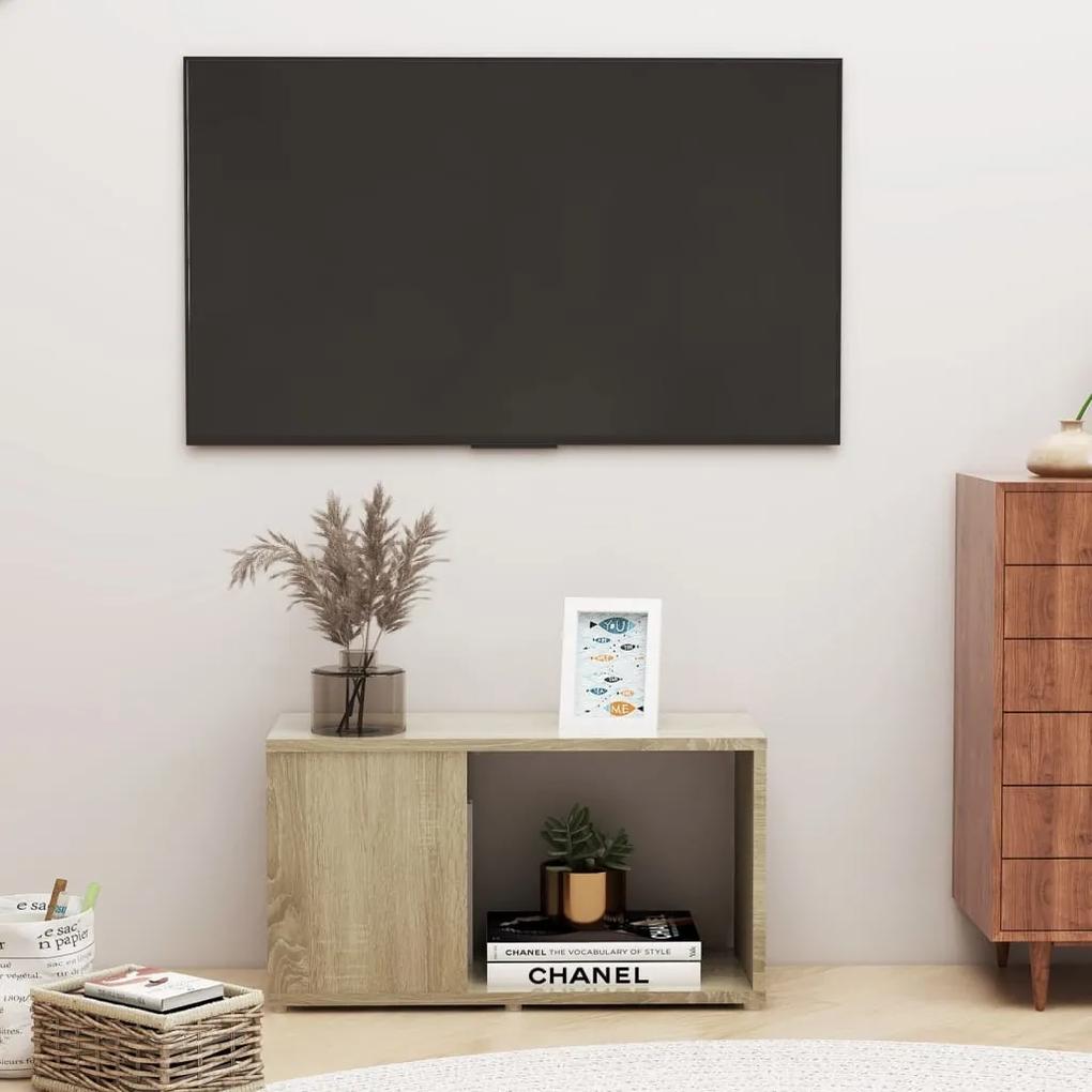 vidaXL Tv-meubel 60x24x32 cm spaanplaat sonoma eikenkleurig