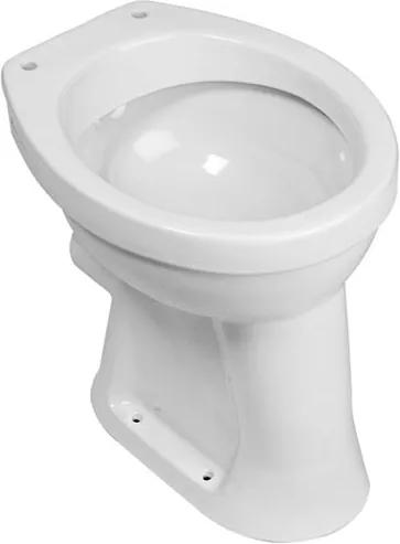 Toiletpot Staand Senior PK 46,5x36x45,5cm Keramiek Vlakspoel Glans Wit
