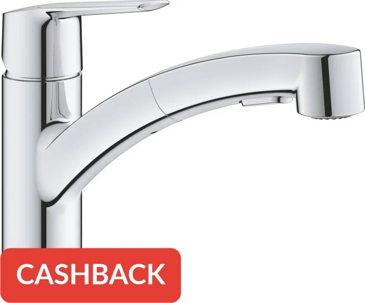 Grohe Start keukenmengkraan met uittrekbare handdouche chroom