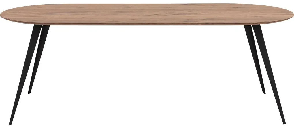 Goossens Excellent Eettafel Floyd, Semi rond 220 x 100 cm