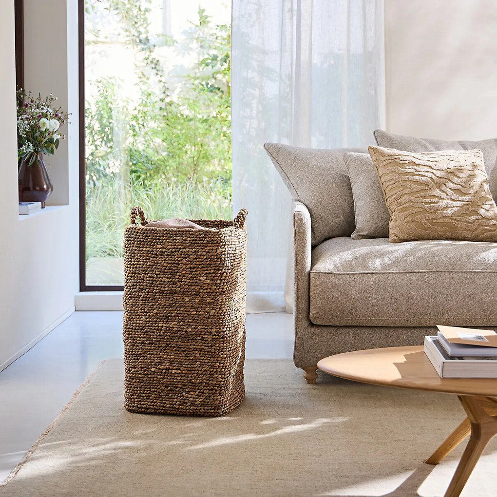 Gevlochten mand van waterhyacint, groot model, RAGA