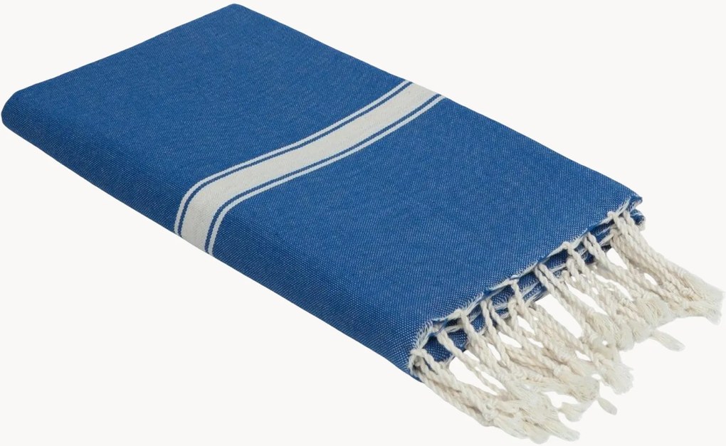 Katoenen hammamdoek Marsa met franjes