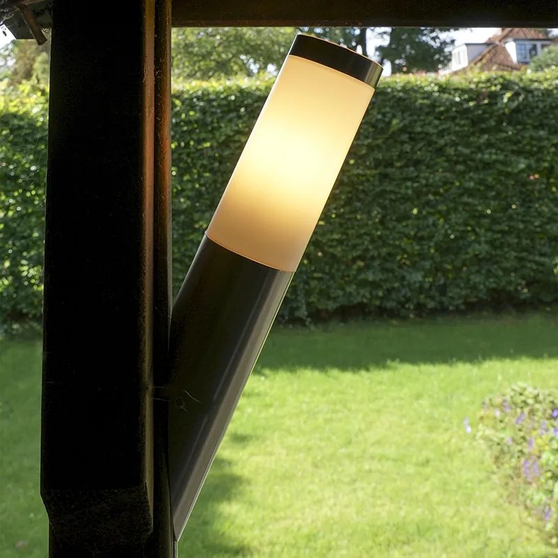 Moderne buitenwandlamp staal IP44 - Rox