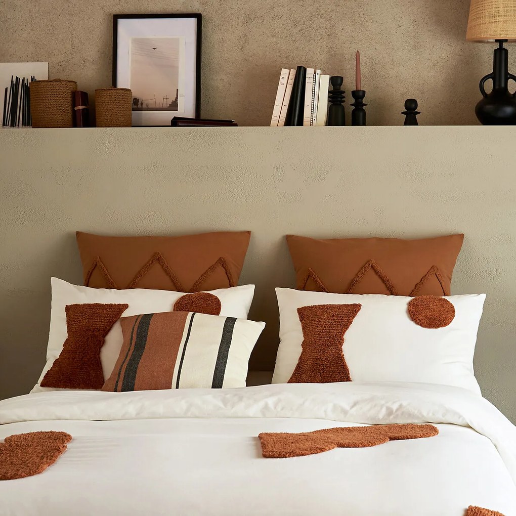 Kussensloop in getuft katoen, Balanka