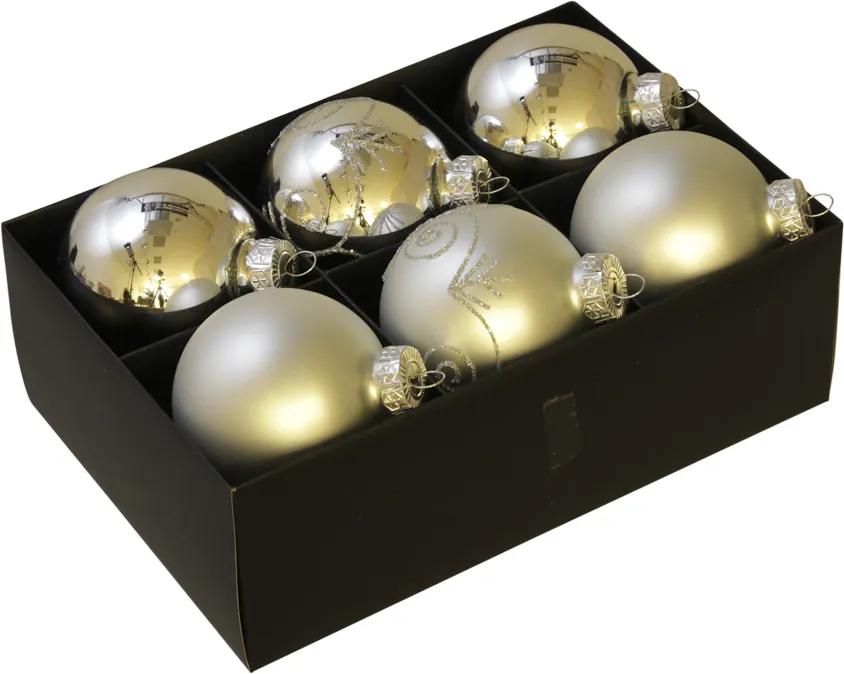 Luxe kerstballen set zilver - 72 delig