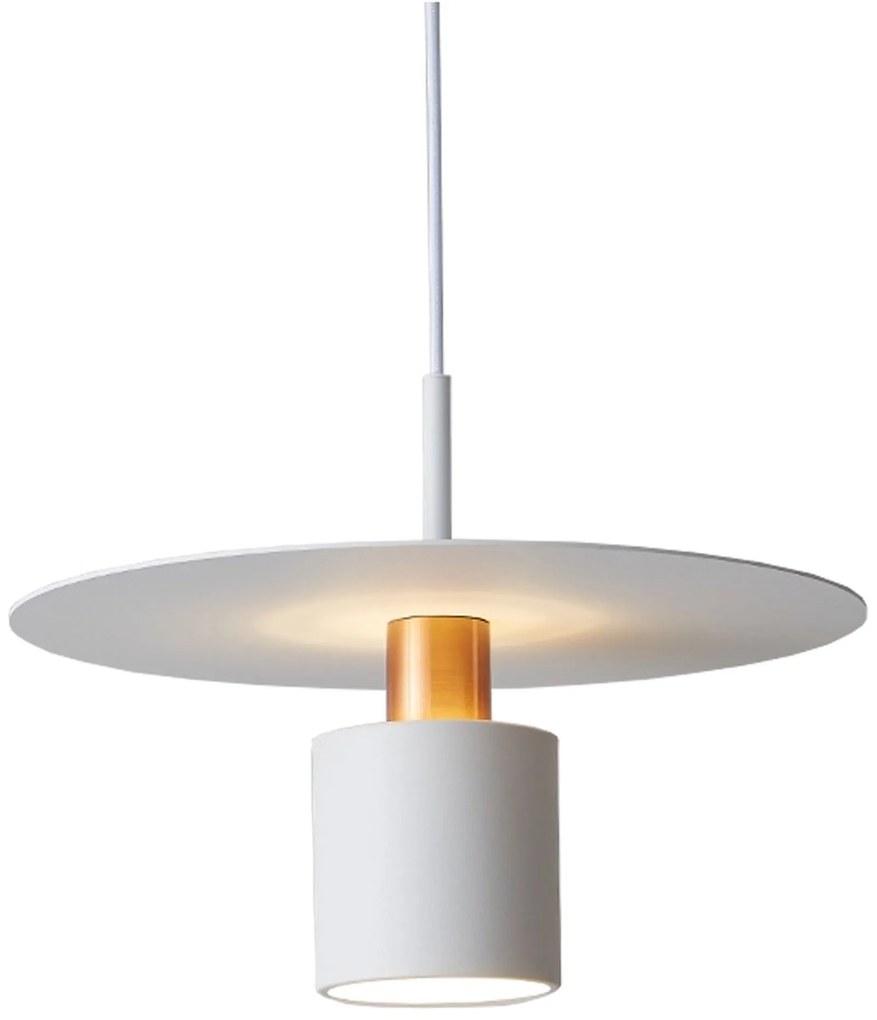 Hanglamp APP1146-1CP Wit Roségoud