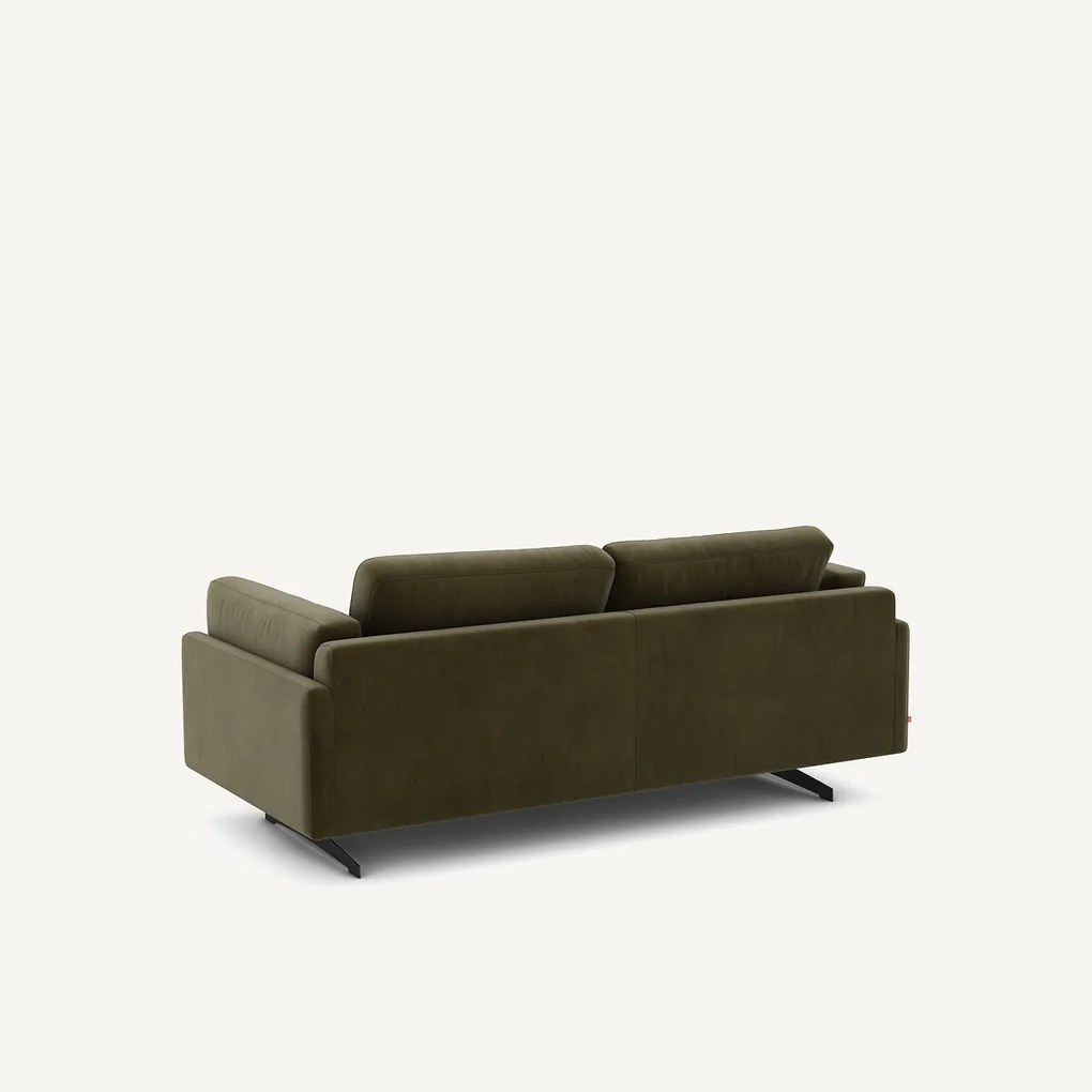 Bank in fluweel, 2-zit, César