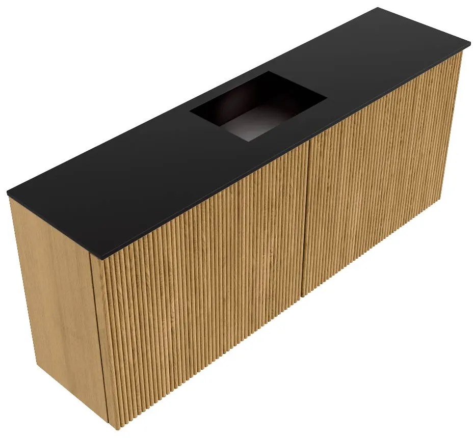 Mondiaz Joya 100cm toiletmeubel oak met wastafel faye midden zonder kraangat urban
