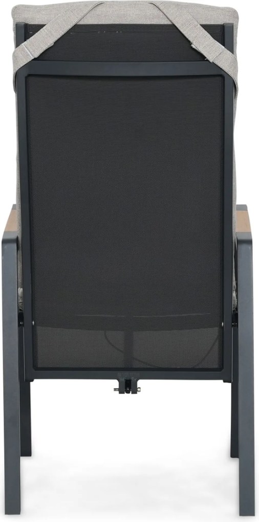 Tuinset 4 personen 180 cm Aluminium Grijs Lifestyle Garden Furniture Vivaro/Camila