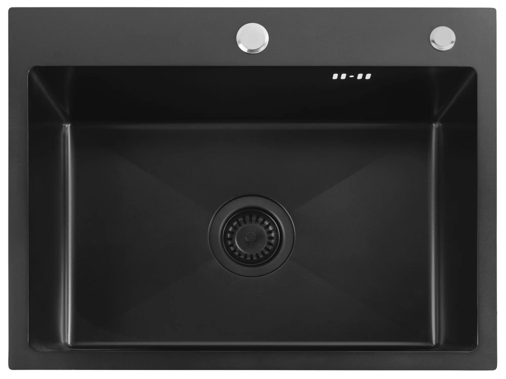 Stalen spoelbak Liam Black