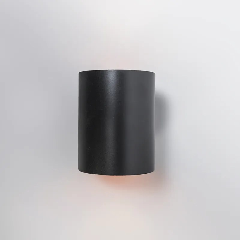Moderne wandlamp zwart met goud rond - Sola Design, Modern G9 Binnenverlichting Lamp