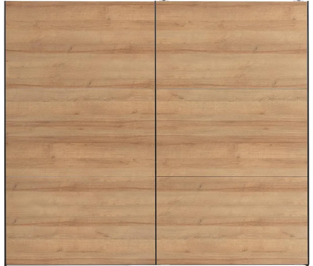 Goossens Kledingkast Easy Storage Sdk, 253 cm breed, 220 cm hoog, 2x 3 paneel schuifdeuren