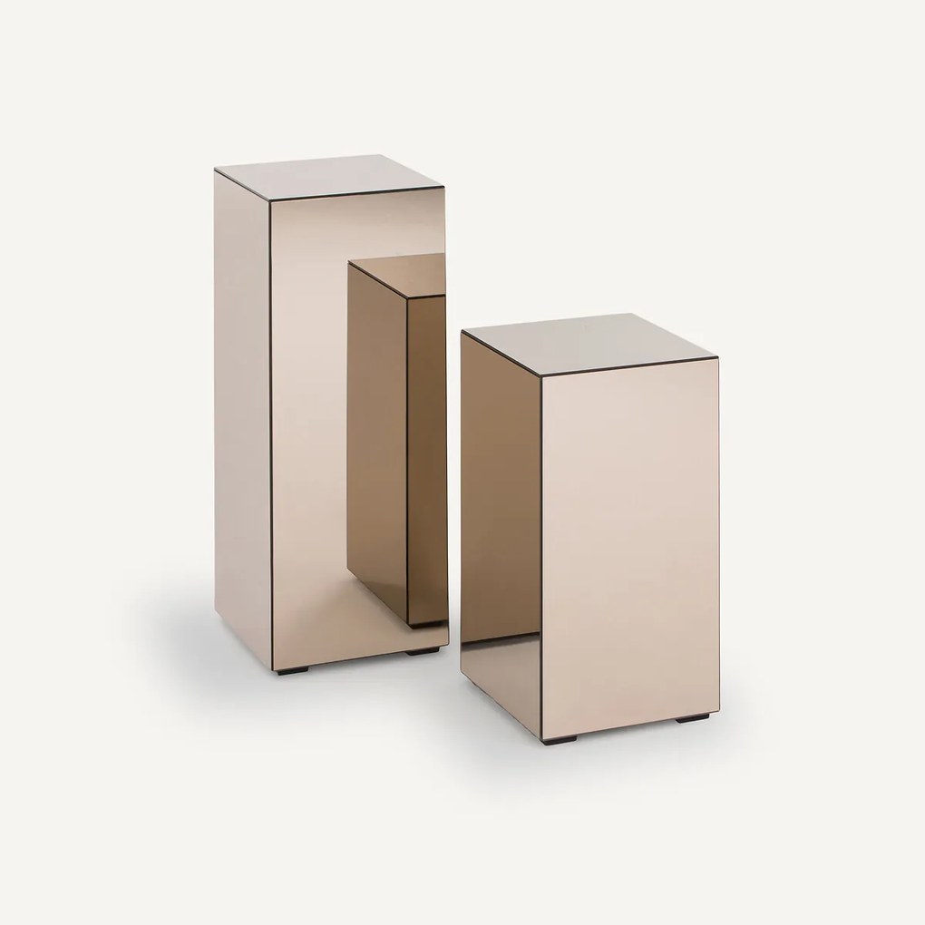 Bijzettafel in spiegel, klein model, Lumir
