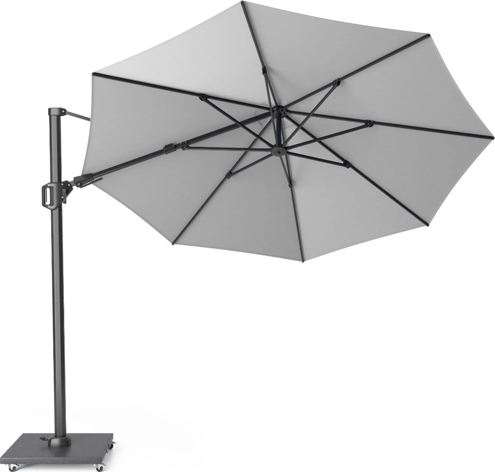 Platinum Challenger zweefparasol 3.5m T2 (excl. voet) licht grijs