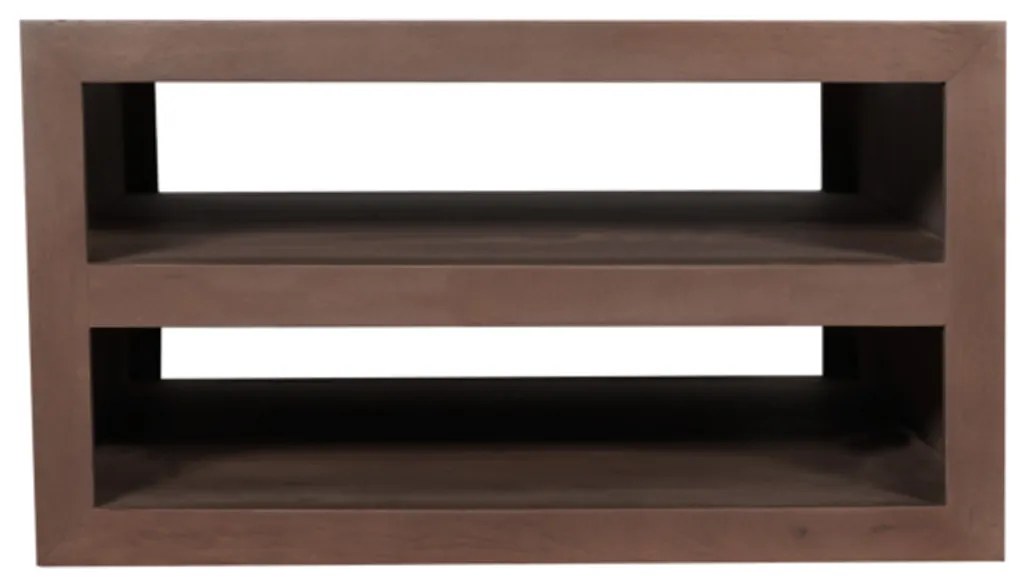 Starfurn Brussel Vierkante Salontafel Walnoot Hout - 80 X 80cm.