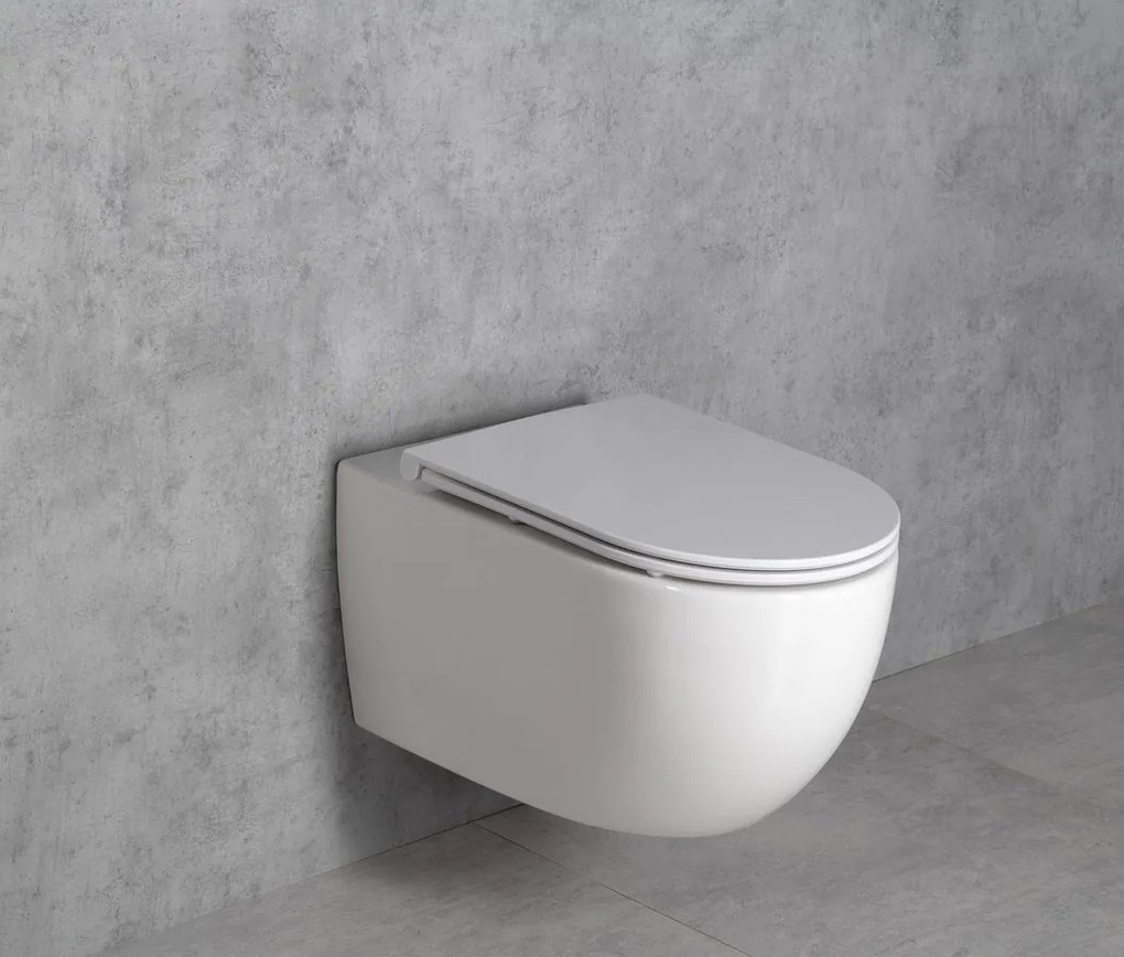 Bruckner Fulda hangend toilet randloos Turboflush 36x52cm wit