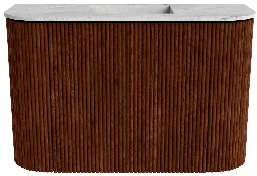Mondiaz Joya DLux 65cm toiletmeubel ronding links/rechts ruby met wastafel faye midden zonder kraangat glace