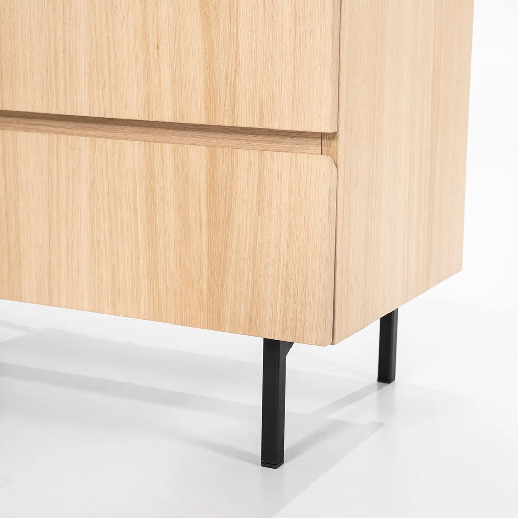 Eleonora Thomas Moderne Kast Van Licht Eiken Hout 85x210 Cm - 85x42x210cm.