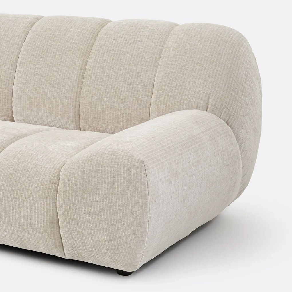 Nuria vintage ribfluwelen hoekbank links
